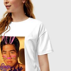 Футболка оверсайз женская Deep Dark, цвет: белый — фото 2