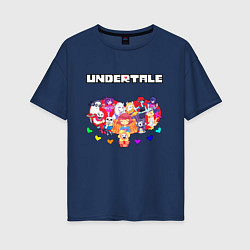 Женская футболка оверсайз UNDERTALE