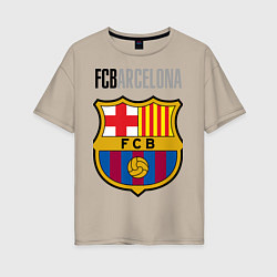 Женская футболка оверсайз Barcelona FC