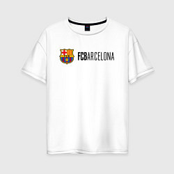 Женская футболка оверсайз Barcelona FC