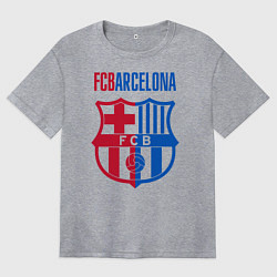 Женская футболка оверсайз Barcelona FC