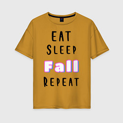Женская футболка оверсайз Fall Guys