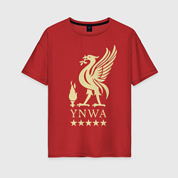Футболка оверсайз женская Liverpool FC, цвет: красный