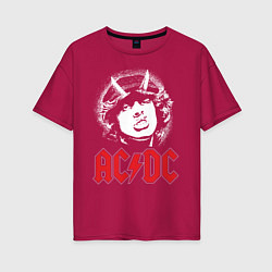 Женская футболка оверсайз ACDC
