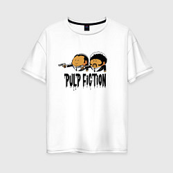 Женская футболка оверсайз Pulp fiction