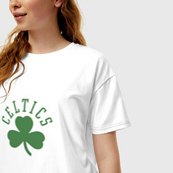 Футболка оверсайз женская Boston Celtics, цвет: белый — фото 2