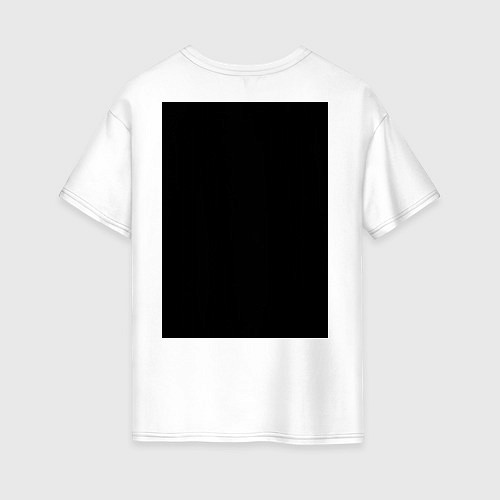 Женская футболка оверсайз Группа крови 2 / Белый – фото 2