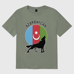 Женская футболка оверсайз Азербайджан