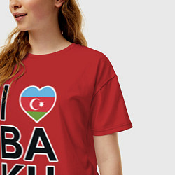 Футболка оверсайз женская Baku, цвет: красный — фото 2