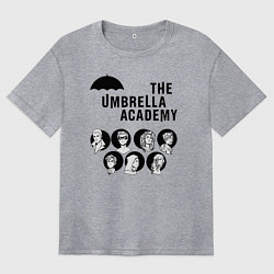 Футболка оверсайз женская АКАДЕМИЯ АМБРЕЛЛА, цвет: меланж