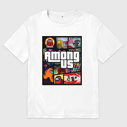 Футболка оверсайз женская AMONG US GTA, цвет: белый