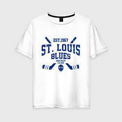 Женская футболка оверсайз Сент-Луис Блюз