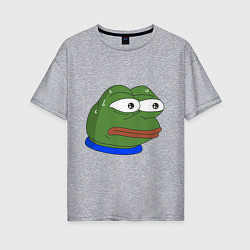 Женская футболка оверсайз Pepe MonkaS