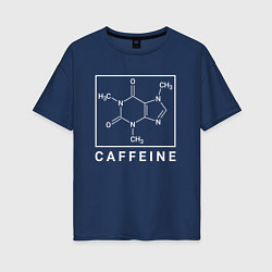 Женская футболка оверсайз Структура Кофеина