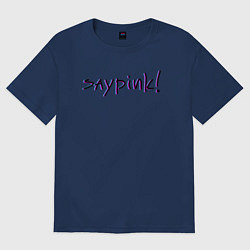 Футболка оверсайз женская Saypink!, цвет: тёмно-синий