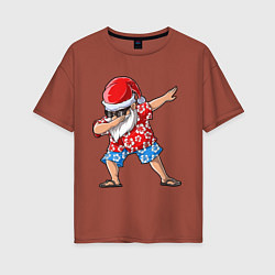 Женская футболка оверсайз Santa Dab