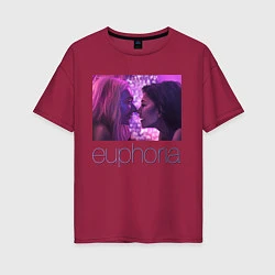 Женская футболка оверсайз Сериал Euphoria