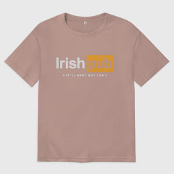 Женская футболка оверсайз Irish Pub