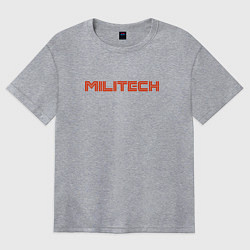Футболка оверсайз женская Militech, цвет: меланж