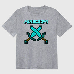 Женская футболка оверсайз Minecraft