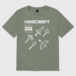 Футболка оверсайз женская Minecraft, цвет: авокадо
