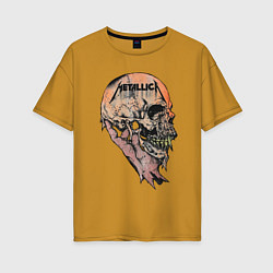 Женская футболка оверсайз Metallica art 04