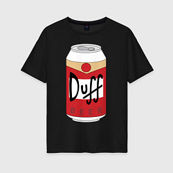 Женская футболка оверсайз Duff Beer