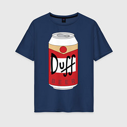 Женская футболка оверсайз Duff Beer