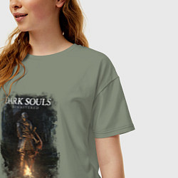 Футболка оверсайз женская Dark Souls Remastered, цвет: авокадо — фото 2