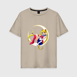 Женская футболка оверсайз Sailor Moon