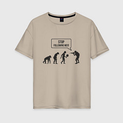 Женская футболка оверсайз CS GO спина Z