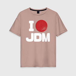 Женская футболка оверсайз JDM