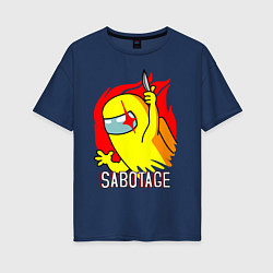 Женская футболка оверсайз Sabotage