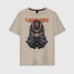 Женская футболка оверсайз SAMURAI Cyberpunk 2077