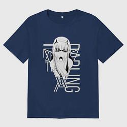 Женская футболка оверсайз Zero Two