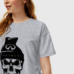 Футболка оверсайз женская Infinity Инфинити Z, цвет: меланж — фото 2