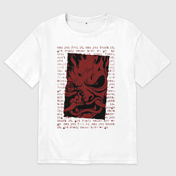 Женская футболка оверсайз Cyberpunk 2077 SAMURAI