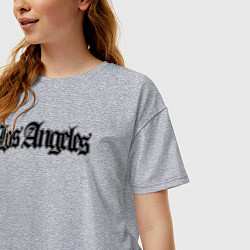 Футболка оверсайз женская Los Angeles, цвет: меланж — фото 2