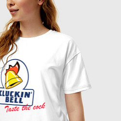 Футболка оверсайз женская CLUCKIN BELL GTA, цвет: белый — фото 2