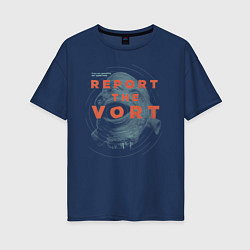 Женская футболка оверсайз Report the Vort