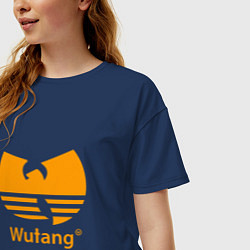 Футболка оверсайз женская Wu-Tang, цвет: тёмно-синий — фото 2