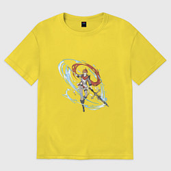 Футболка оверсайз женская Тарталья, цвет: желтый