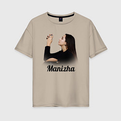 Женская футболка оверсайз Манижа Manizha
