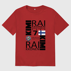 Женская футболка оверсайз Kimi Raikkonen