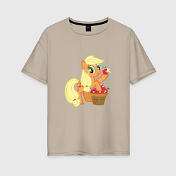 Женская футболка оверсайз Applejack