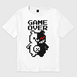 Женская футболка оверсайз MONOKUMA GAME OVER