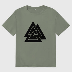Женская футболка оверсайз Валькнут Valknut Z