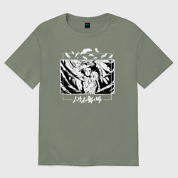 Футболка оверсайз женская Ходячий замок, цвет: авокадо