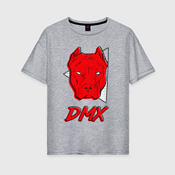 Женская футболка оверсайз DMX Pitbull