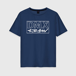 Футболка оверсайз женская DMX Logo Z, цвет: тёмно-синий